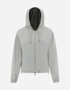 Herno Resort Bomber Jacket In Light Nylon Stretch & Light Jersey