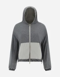 Herno Resort Bomber Jacket In Light Nylon Stretch & Light Jersey
