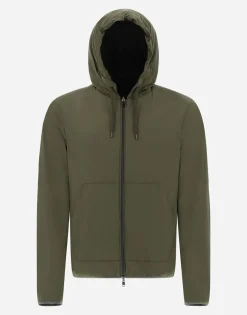 Herno Resort Bomber Jacket In Light Nylon Stretch & Light Jersey