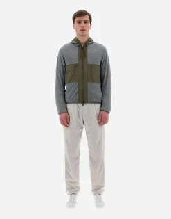 Herno Resort Bomber Jacket In Light Nylon Stretch & Light Jersey