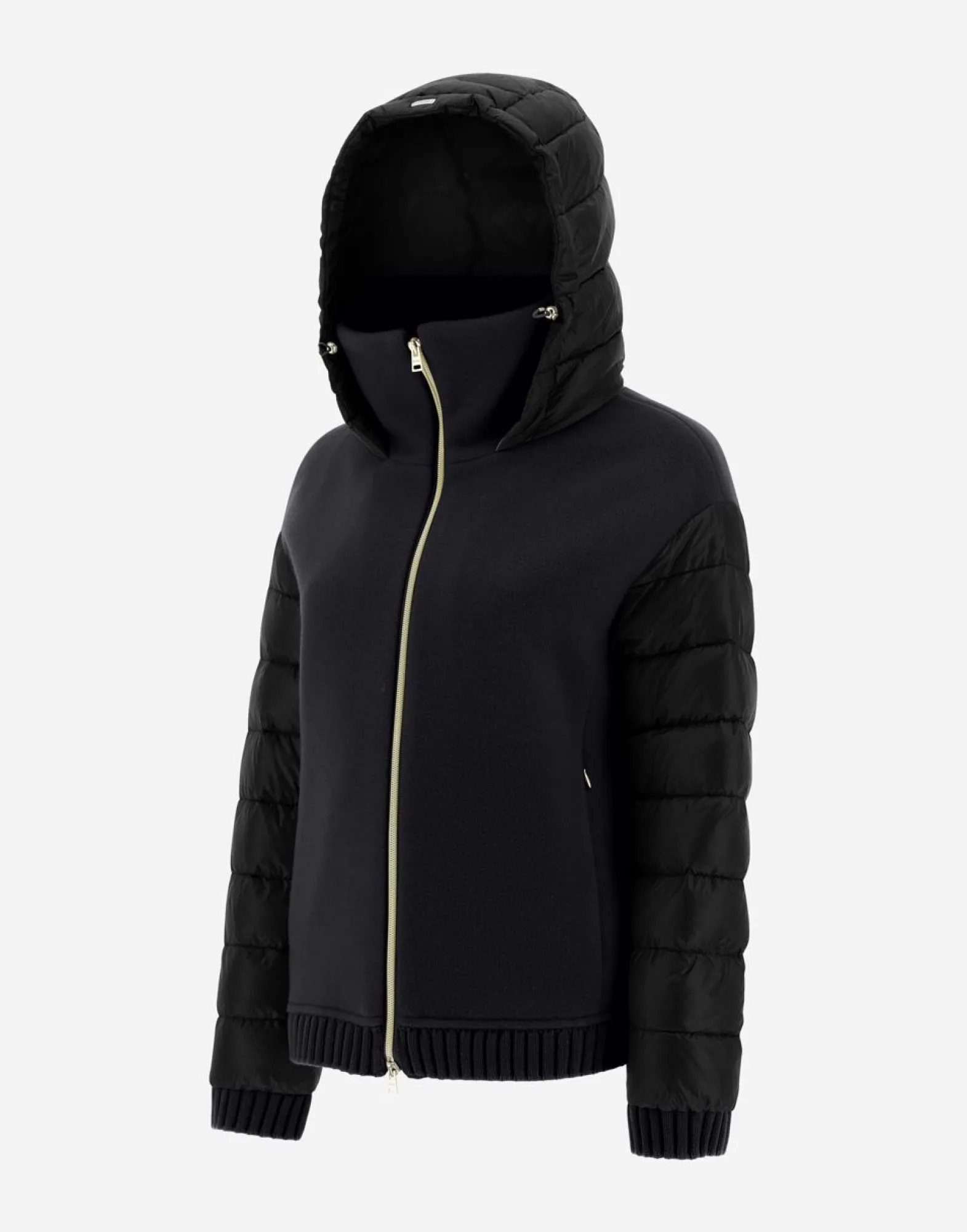 Herno Resort Bomber Jacket In Modern Double & Nylon Ultralight
