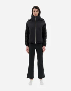 Herno Resort Bomber Jacket In Modern Double & Nylon Ultralight