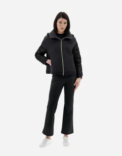 Herno Resort Bomber Jacket In Modern Double & Nylon Ultralight
