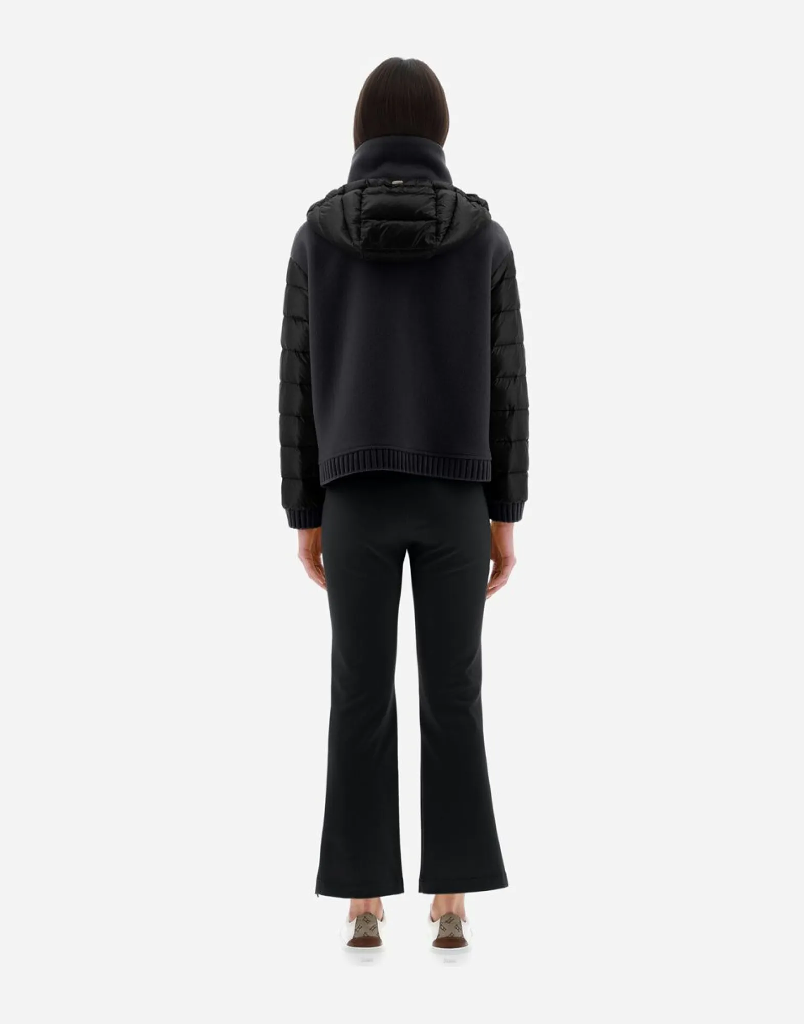 Herno Resort Bomber Jacket In Modern Double & Nylon Ultralight