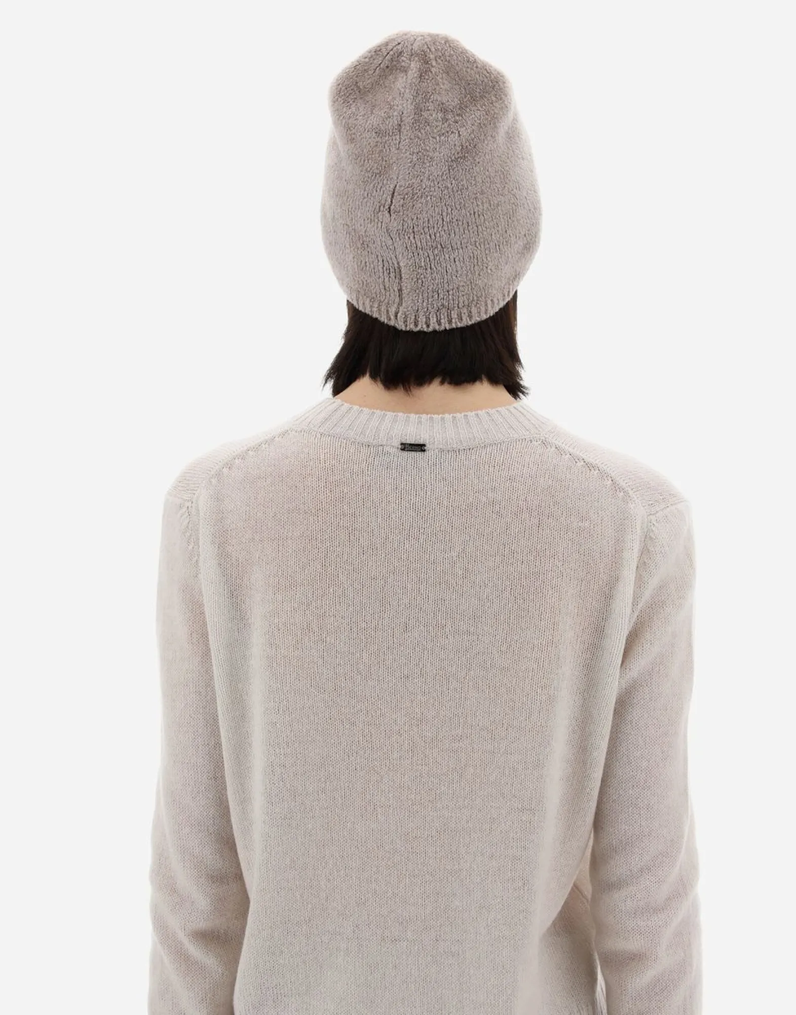 Herno Resort Cap In Chenille Knit