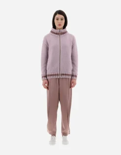 Herno Resort Cardigan In Infinity & Chenille Knit