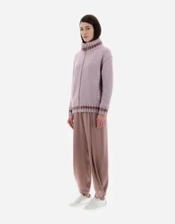 Herno Resort Cardigan In Infinity & Chenille Knit