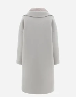 Herno Resort Coat In Modern Double & Nylon Ultralight