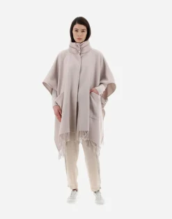Herno Resort Poncho In Warmy & Nylon Ultralight