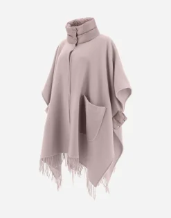 Herno Resort Poncho In Warmy & Nylon Ultralight
