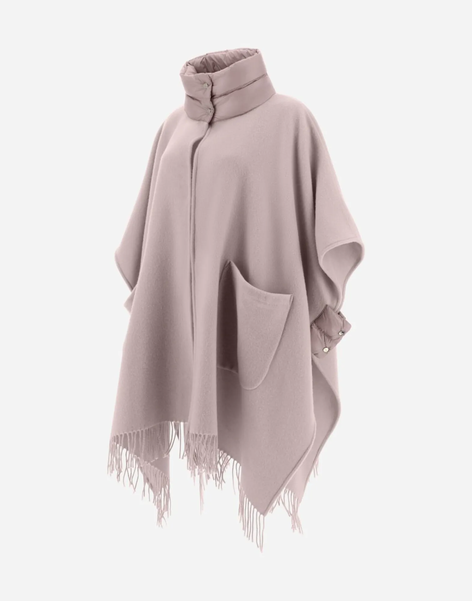 Herno Resort Poncho In Warmy & Nylon Ultralight