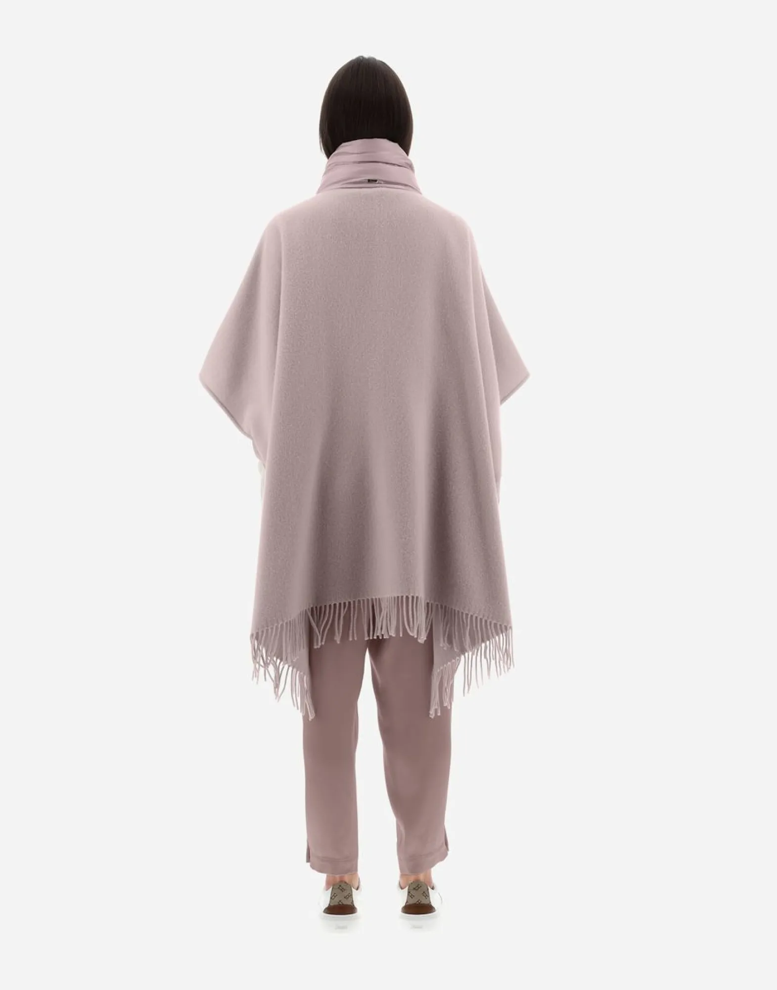 Herno Resort Poncho In Warmy & Nylon Ultralight