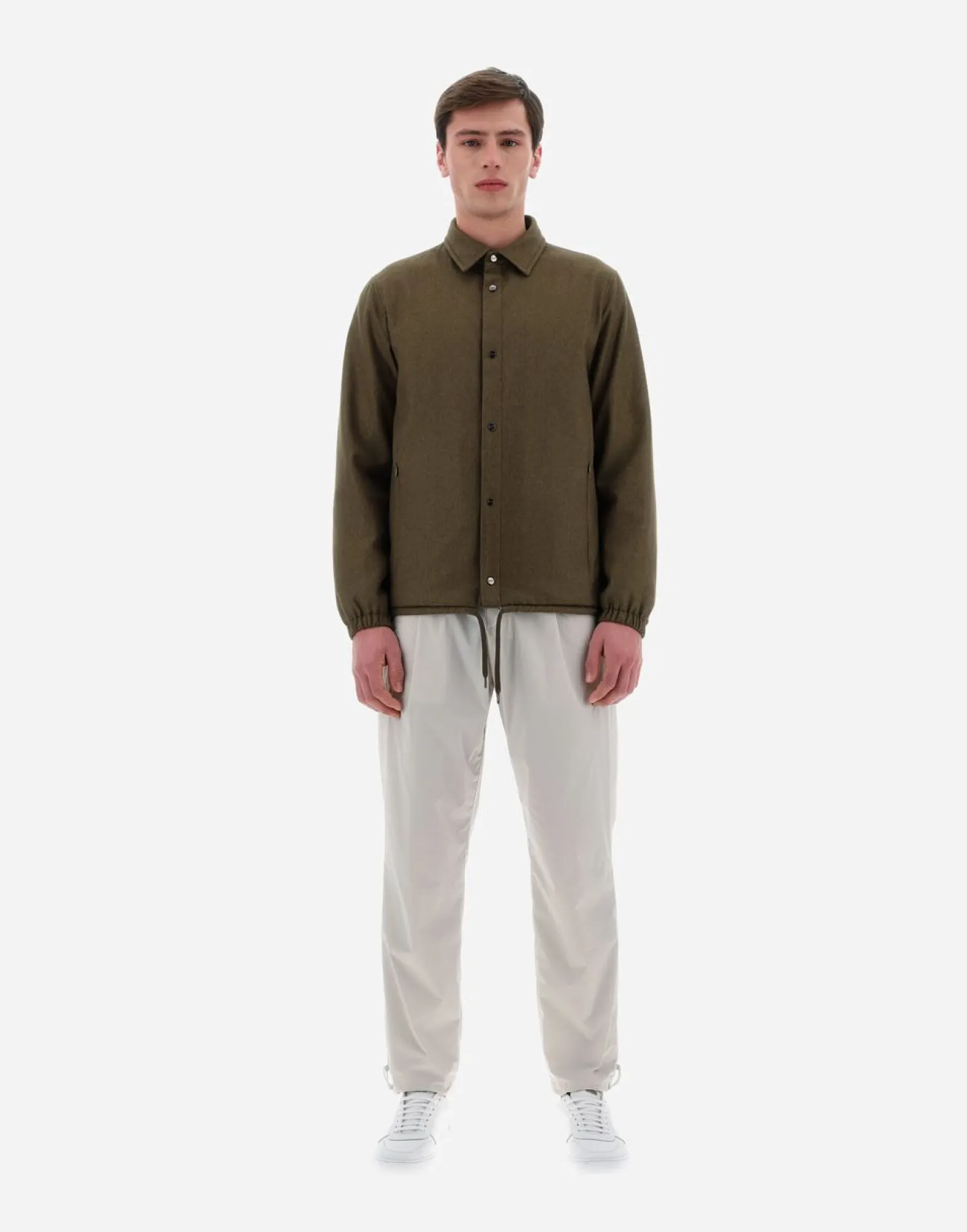Herno Resort Shirt In Cashmere & Silk