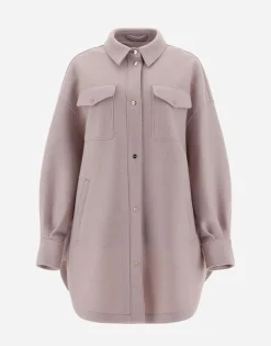 Herno Resort Shirt In Light Boiled Wool