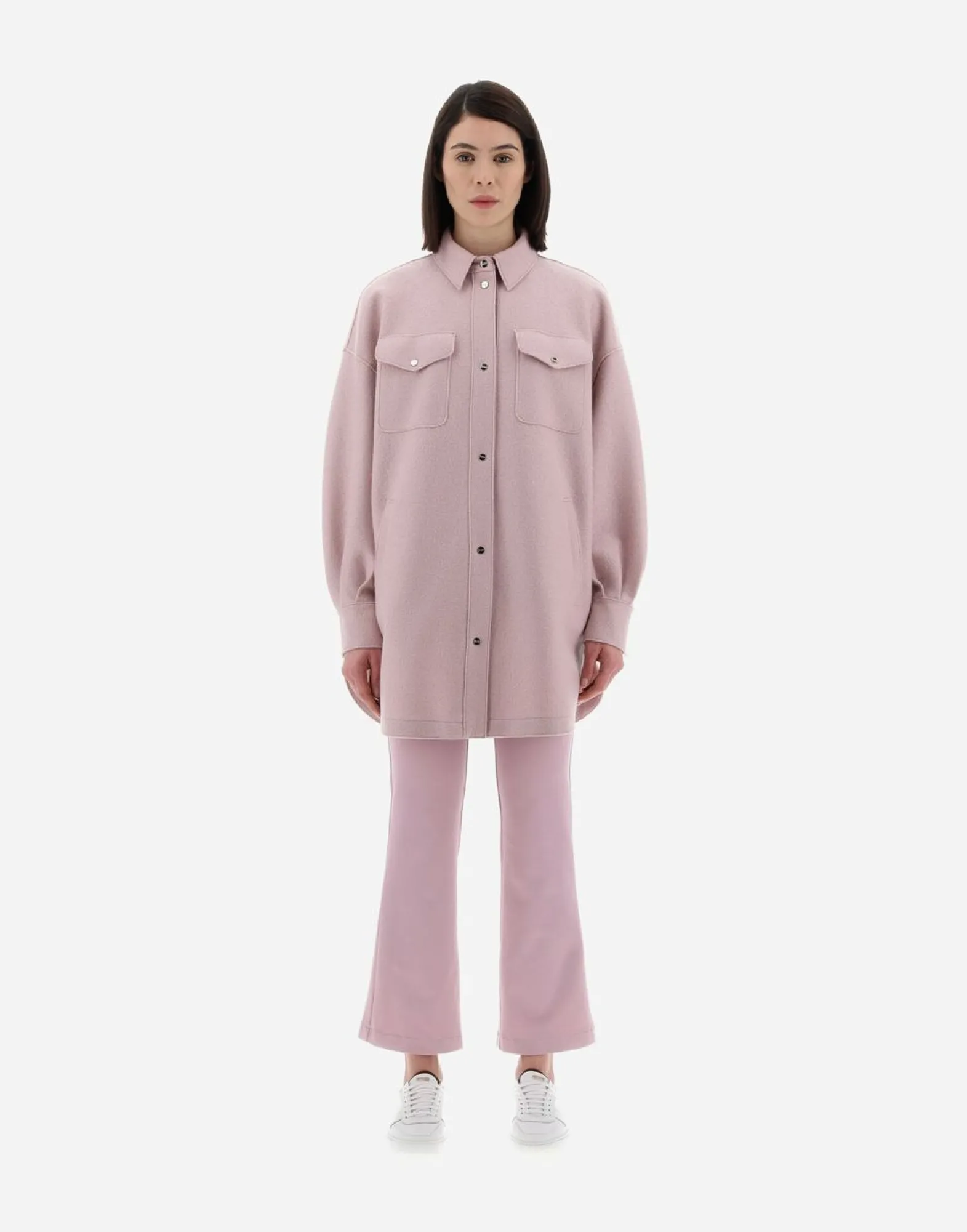 Herno Resort Shirt In Light Boiled Wool