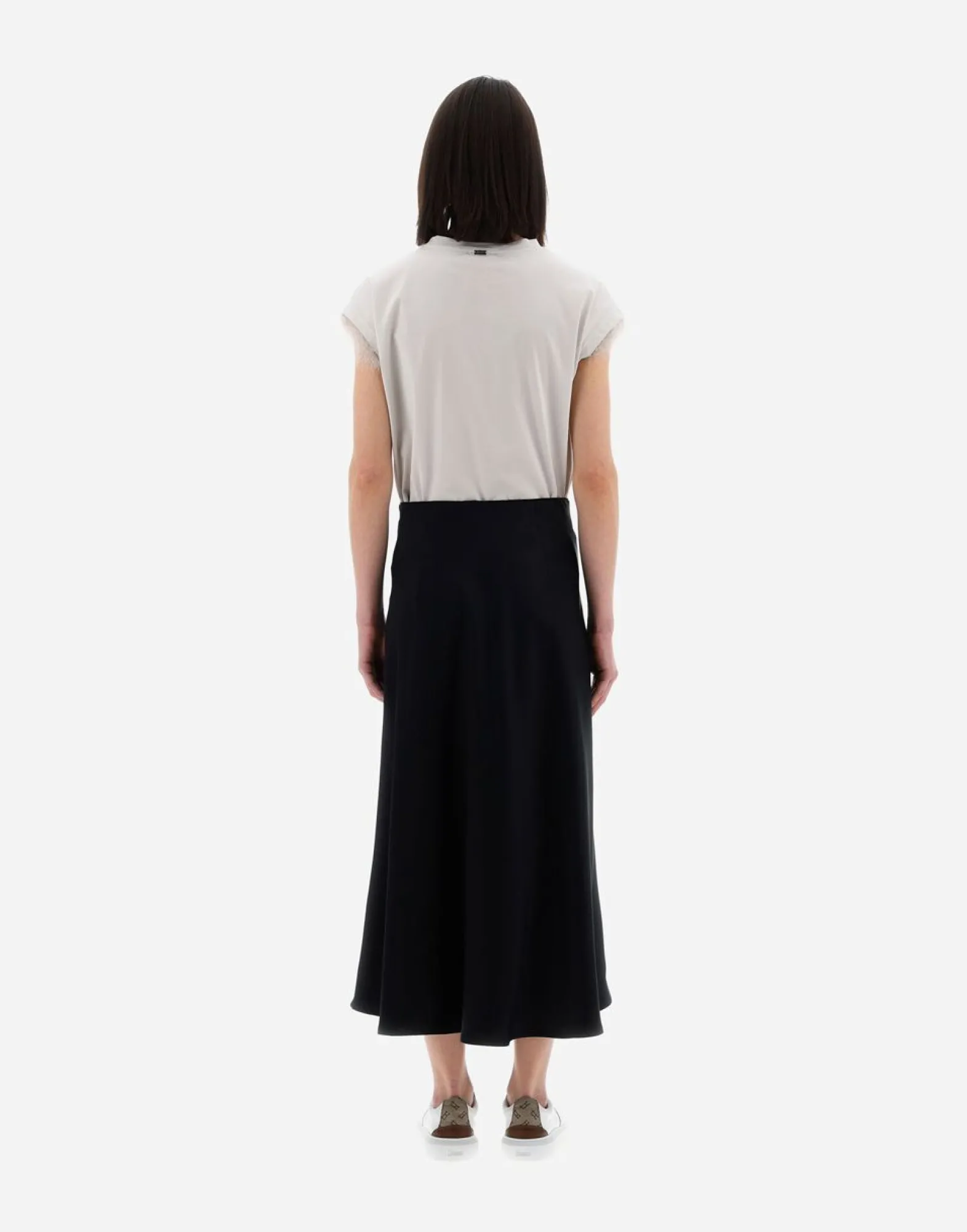 Herno Resort Skirt In Satin Effect