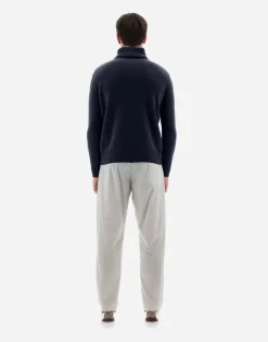 Herno Resort Sweater In Light Infinity Wool