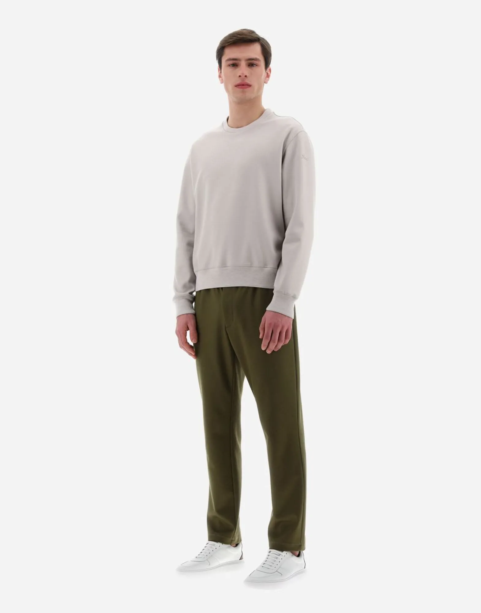 Herno Resort Sweatshirt In Boiled Wool Jersey