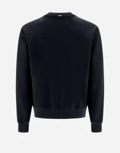 Herno Resort Sweatshirt In Boiled Wool Jersey