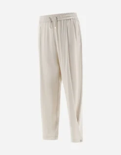 Herno Resort Trousers In Satin Effect