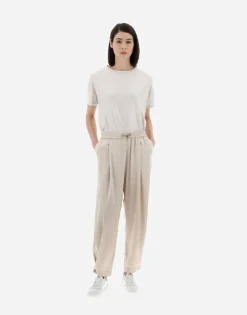 Herno Resort Trousers In Satin Effect