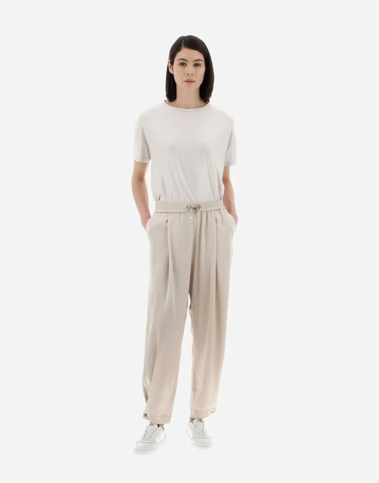 Herno Resort Trousers In Satin Effect