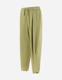 Herno Resort Trousers In Satin Effect