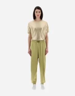 Herno Resort Trousers In Satin Effect