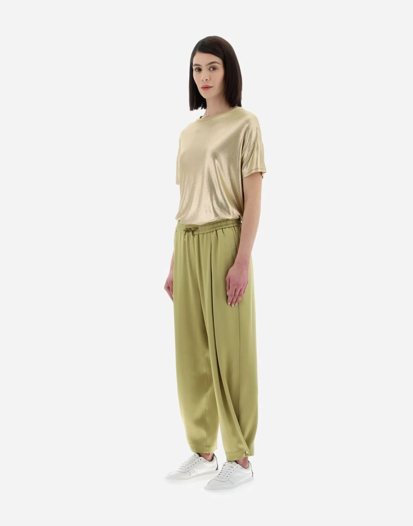 Herno Resort Trousers In Satin Effect