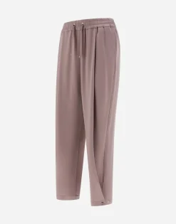 Herno Resort Trousers In Satin Effect