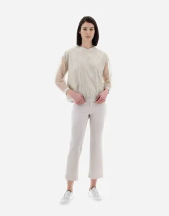 Herno Resort T-Shirt In Chic Cotton Jersey & New Lace