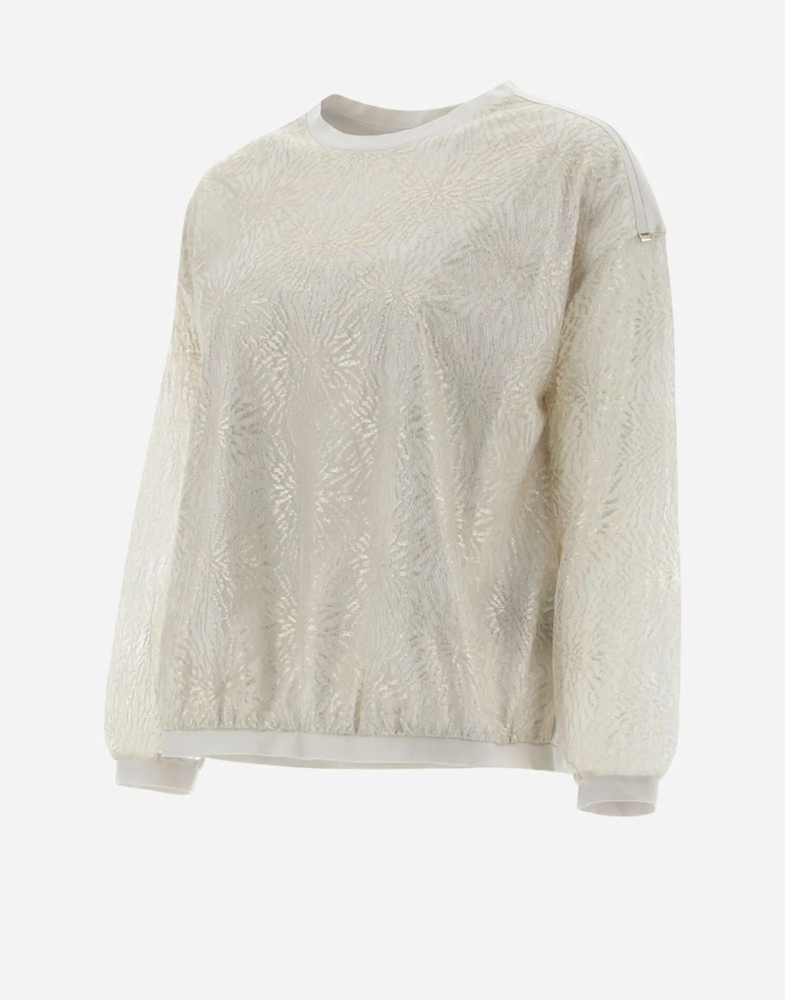 Herno Resort T-Shirt In Chic Cotton Jersey & New Lace