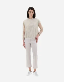 Herno Resort T-Shirt In Chic Cotton Jersey & New Lace