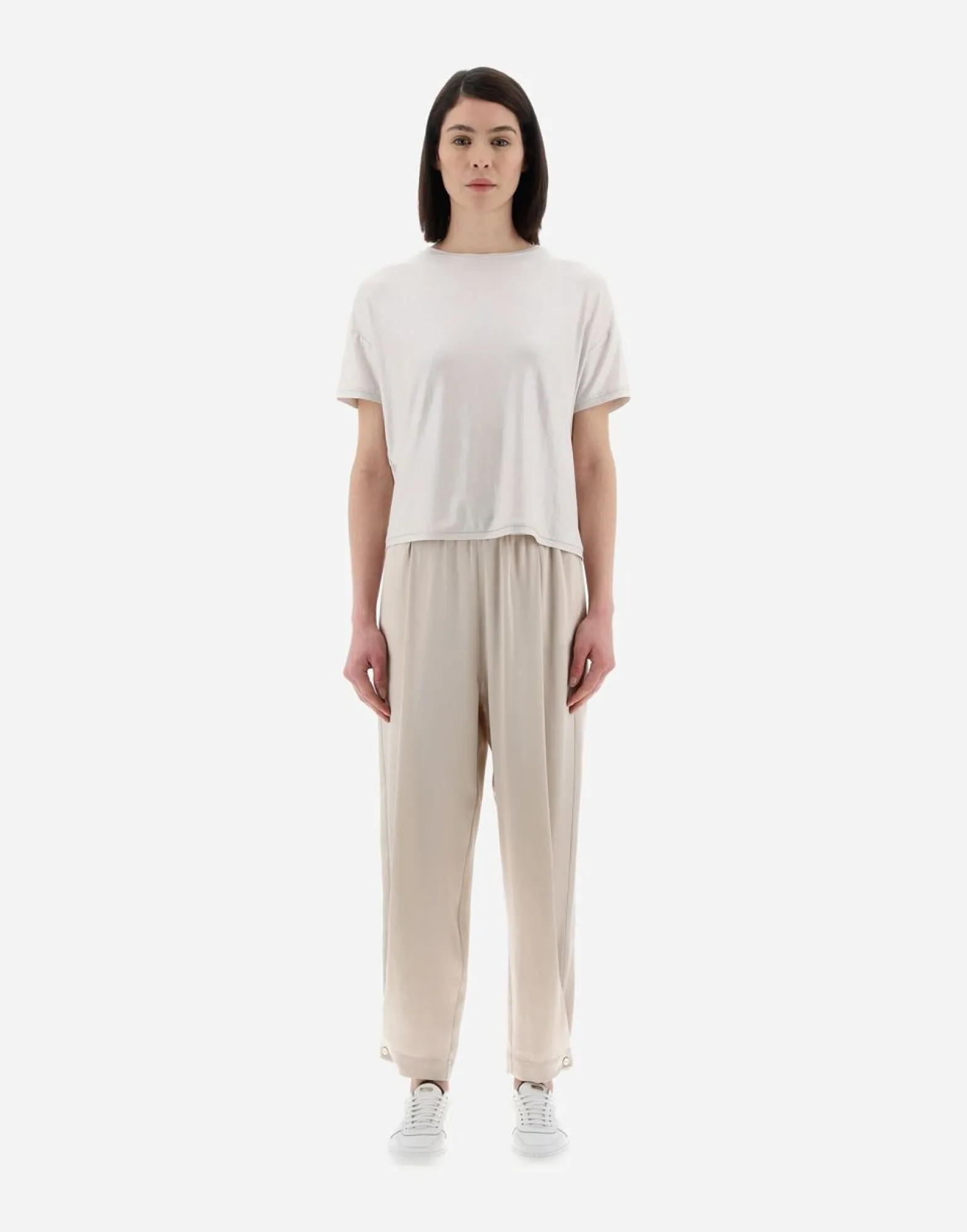 Herno Resort T-Shirt In Coated Jersey