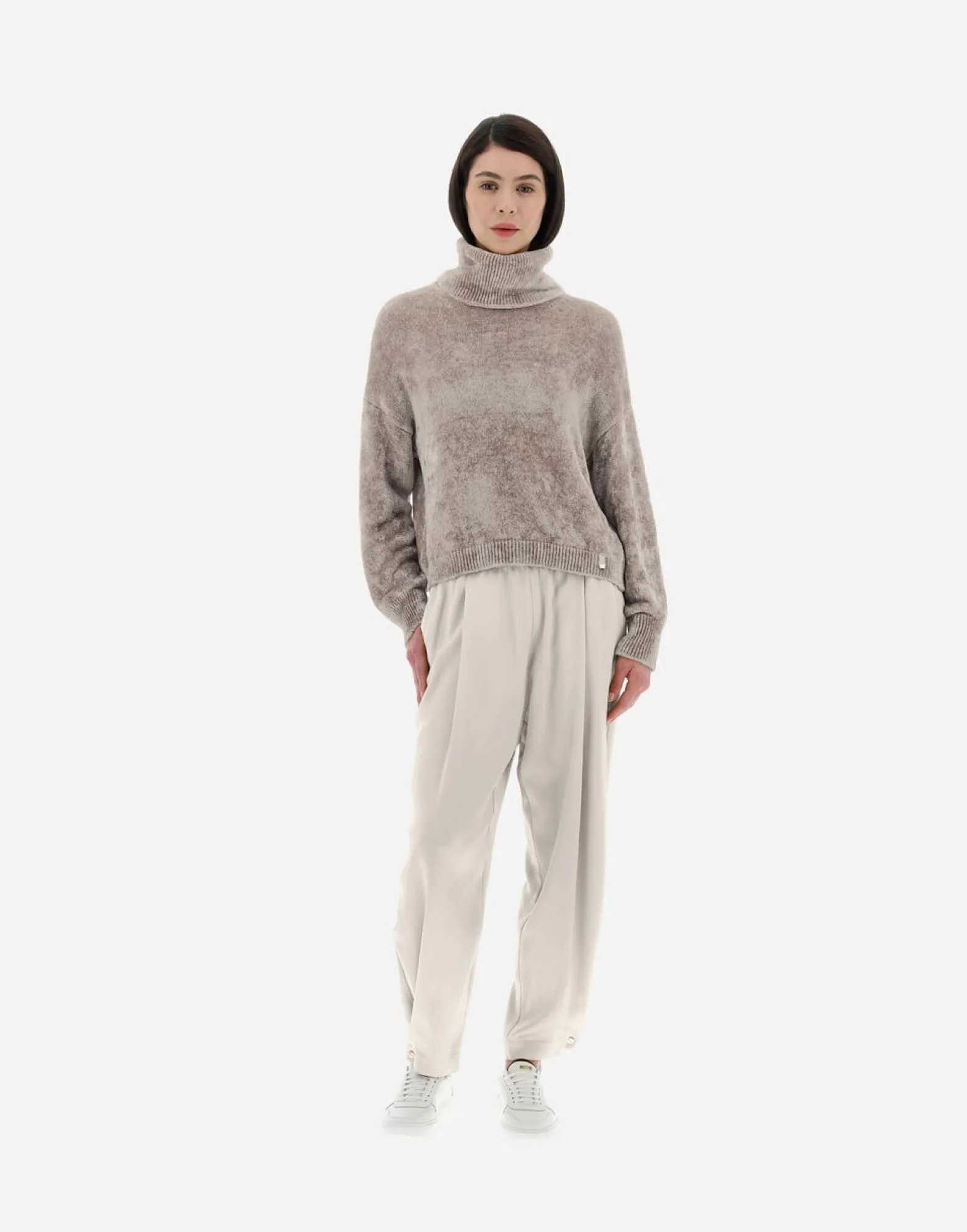 Herno Resort Turtleneck Sweater In Chenille Knit