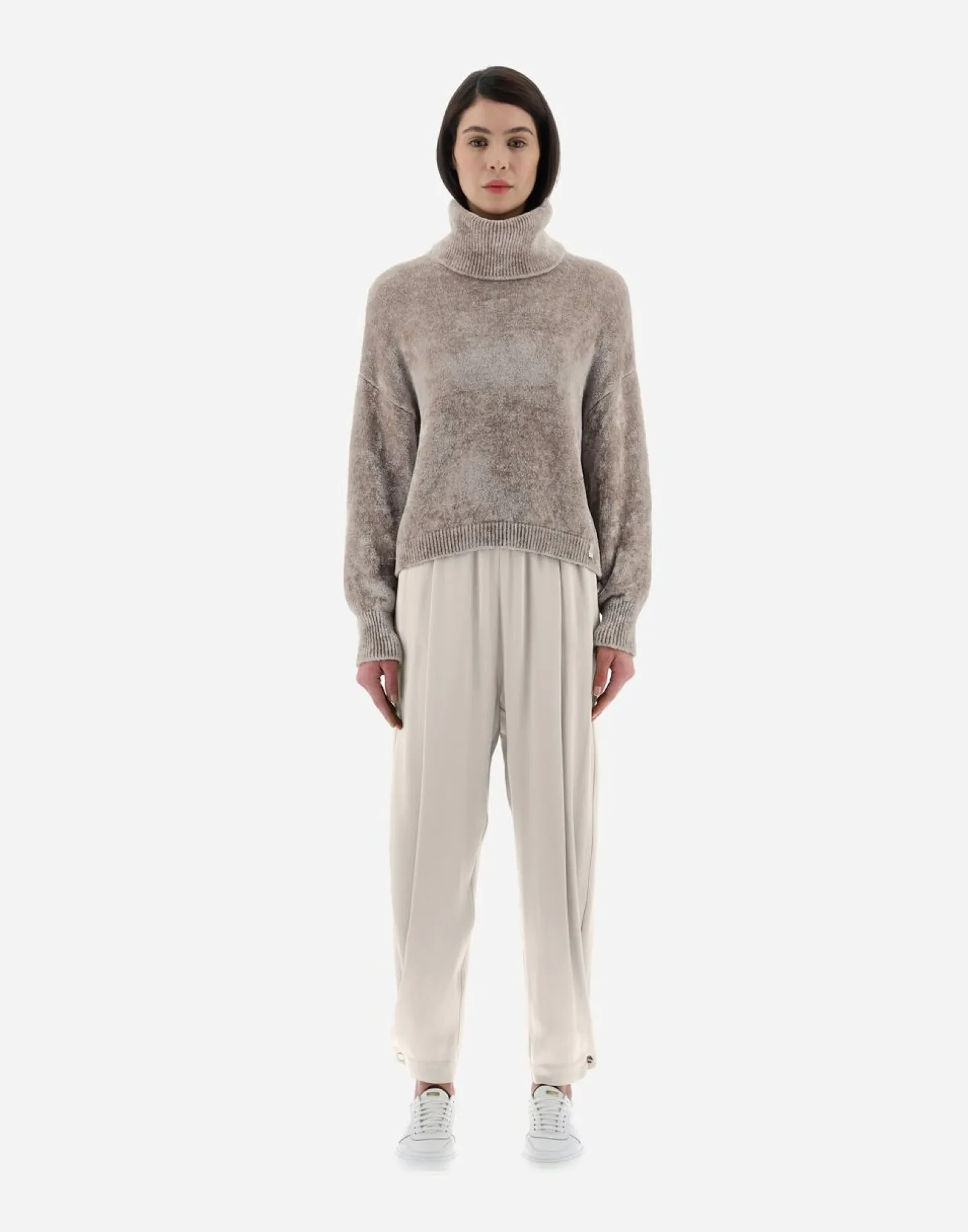 Herno Resort Turtleneck Sweater In Chenille Knit