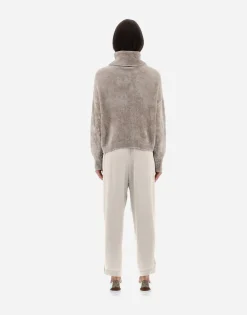 Herno Resort Turtleneck Sweater In Chenille Knit