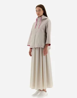 Herno Reversible Monogram Taffeta Cape