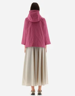 Herno Reversible Monogram Taffeta Cape