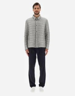 Herno Reversible Two-Tone Shirt In Nylon Ultralight