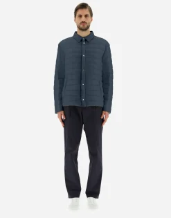 Herno Reversible Two-Tone Shirt In Nylon Ultralight