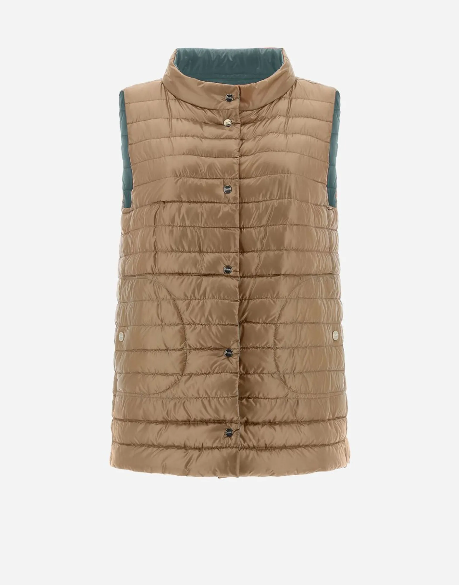 Herno Reversible Two-Tone Waistcoat In Nylon Ultralight