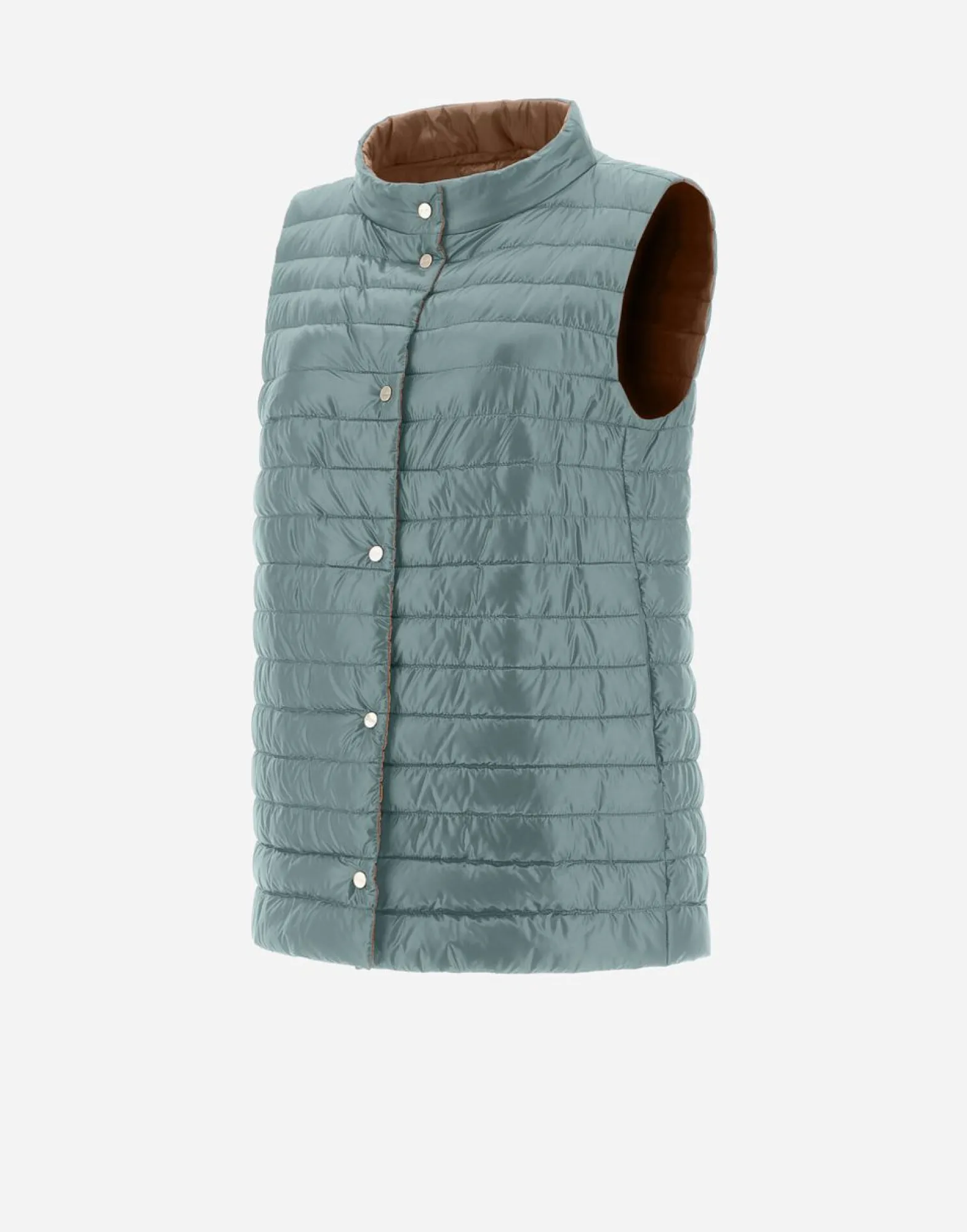 Herno Reversible Two-Tone Waistcoat In Nylon Ultralight