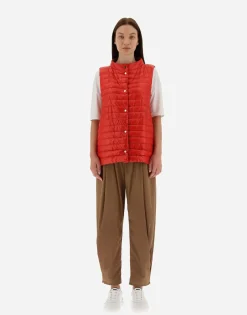 Herno Reversible Two-Tone Waistcoat In Nylon Ultralight