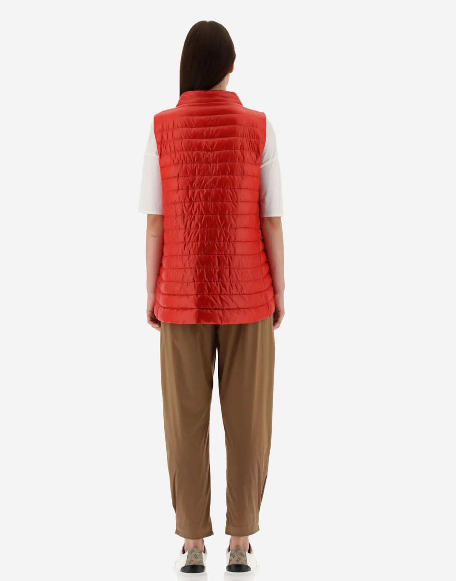 Herno Reversible Two-Tone Waistcoat In Nylon Ultralight
