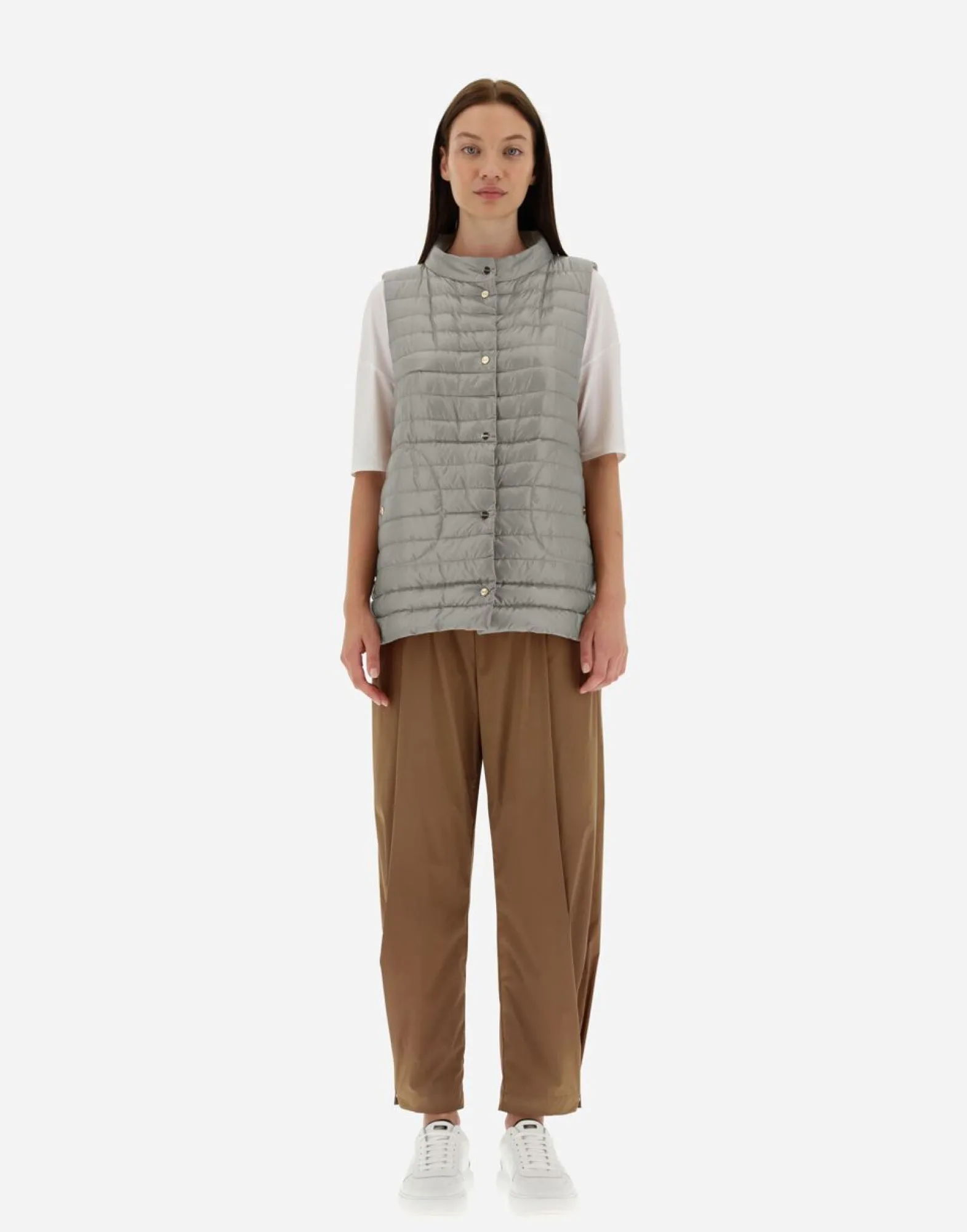 Herno Reversible Two-Tone Waistcoat In Nylon Ultralight