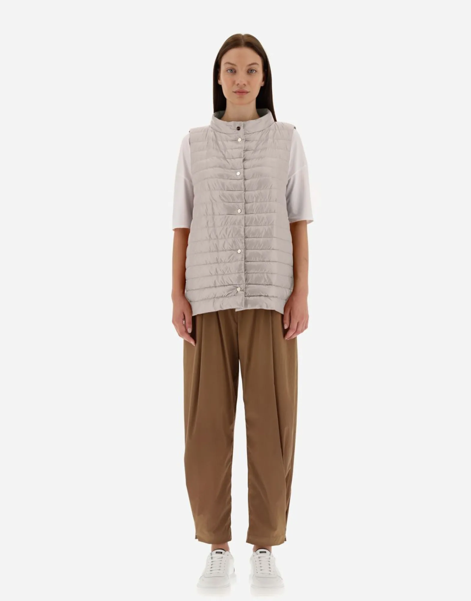 Herno Reversible Two-Tone Waistcoat In Nylon Ultralight