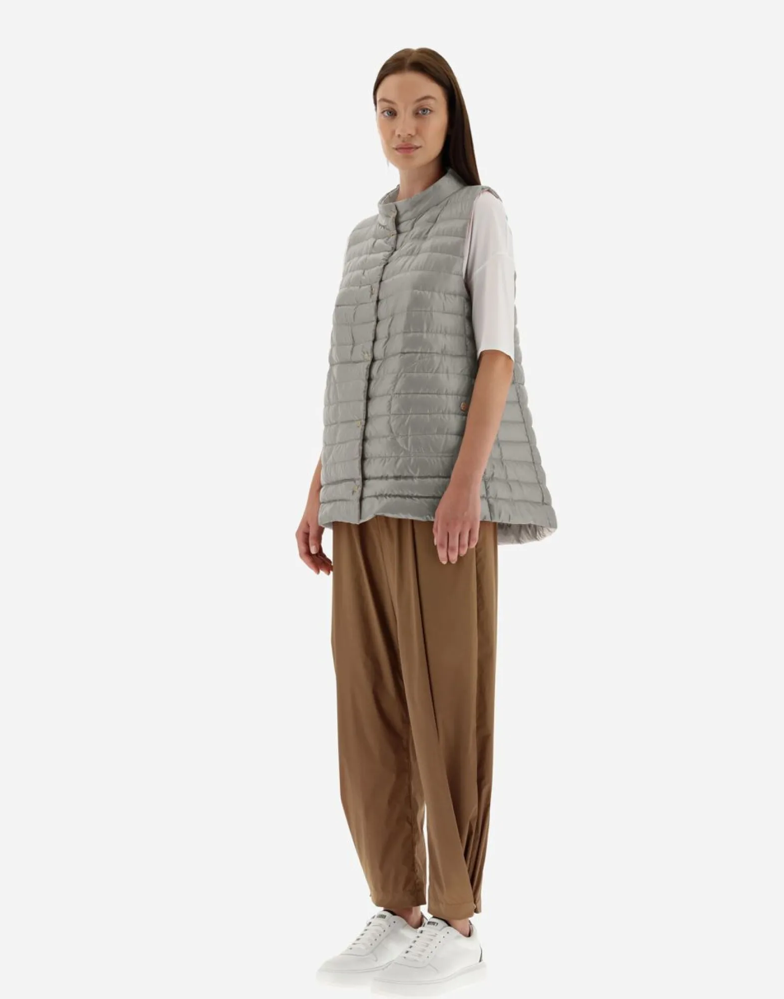 Herno Reversible Two-Tone Waistcoat In Nylon Ultralight