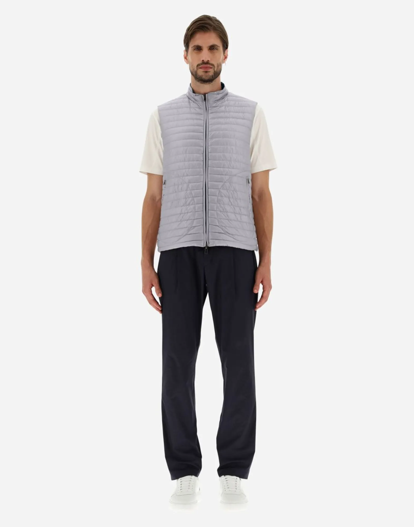 Herno Reversible Two-Tone Waistcoat In Nylon Ultralight