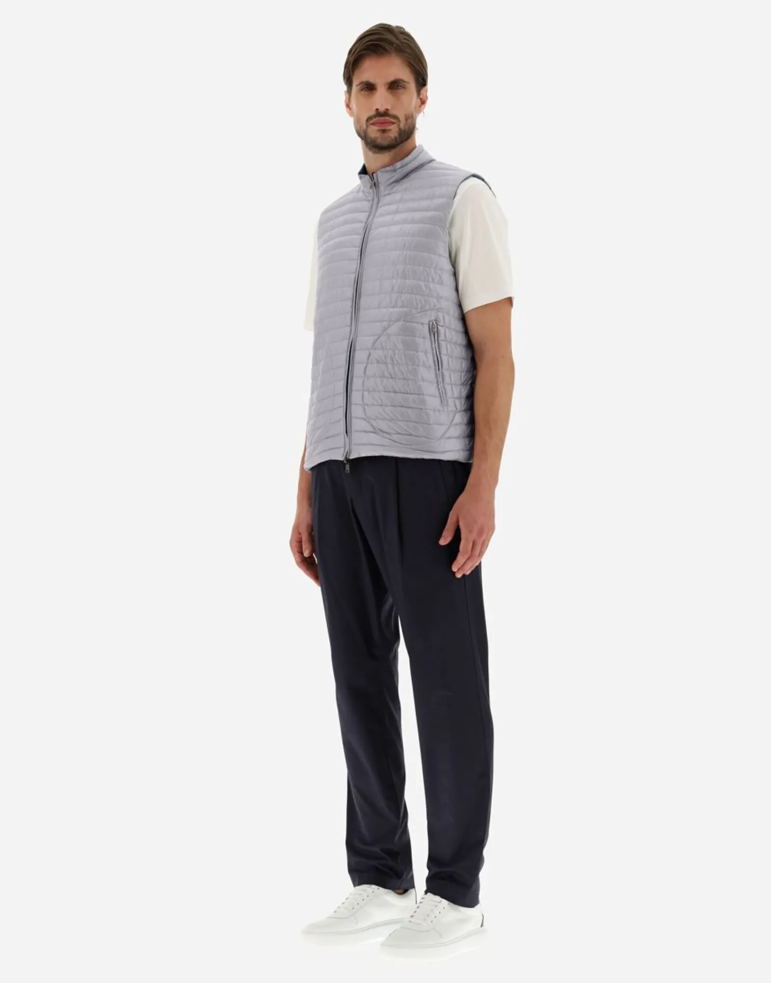 Herno Reversible Two-Tone Waistcoat In Nylon Ultralight